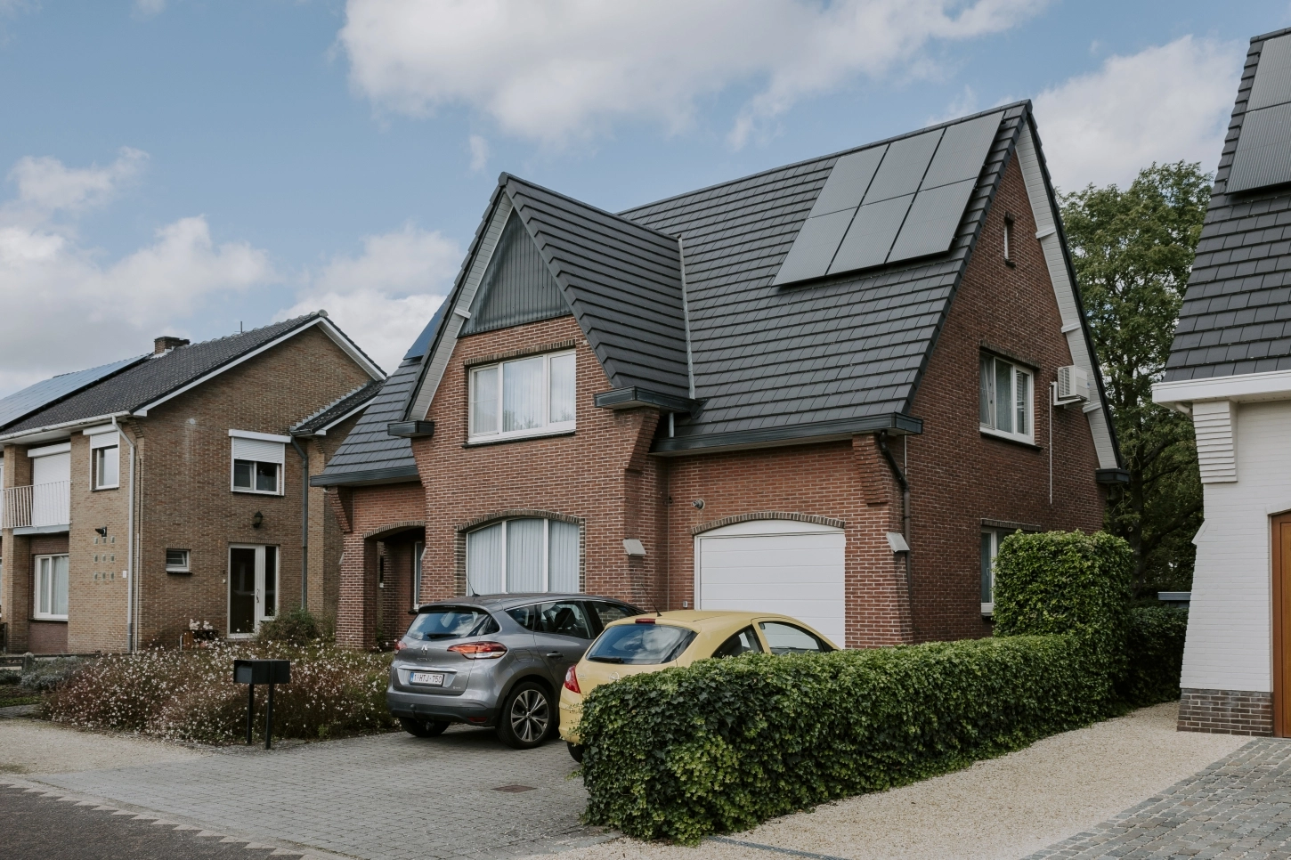 Huis met zonnepanelen.